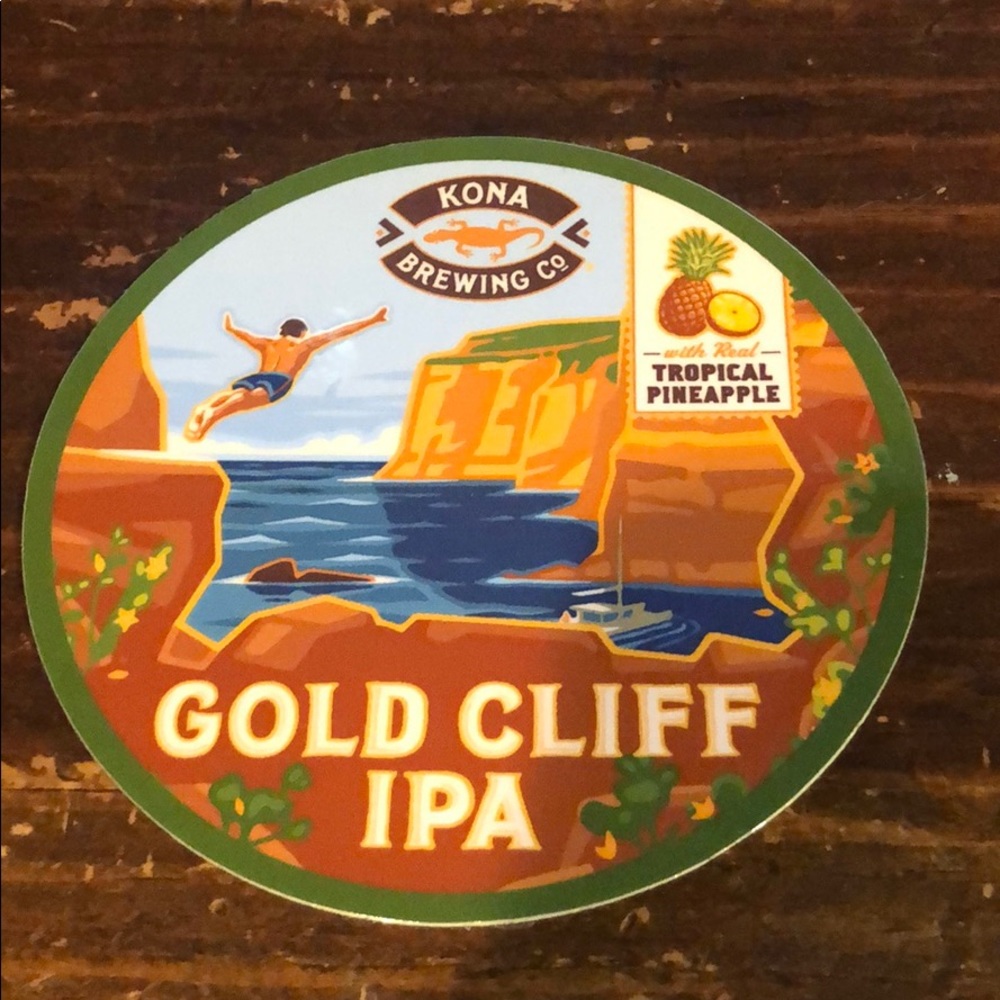 Kona brewing co gold cliff ipa sticker